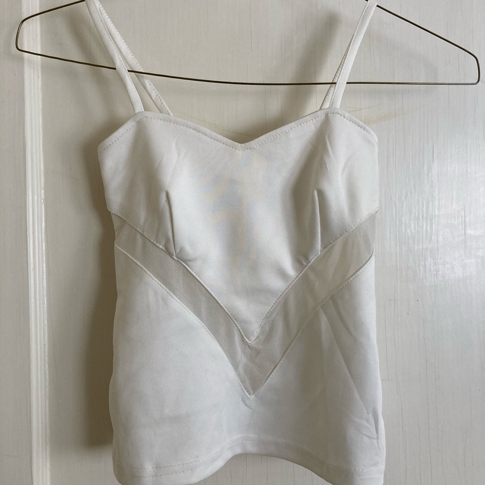 Choies cropped sheer tank